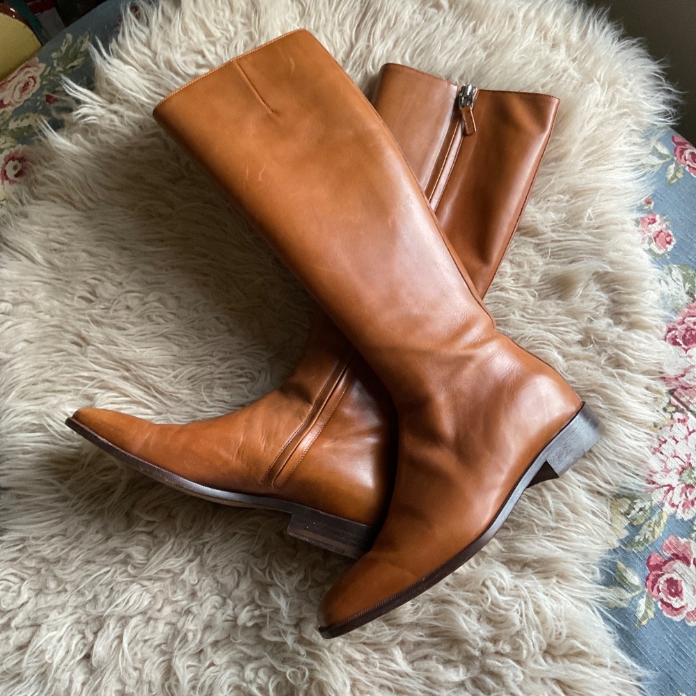 Lambertson Truex British Tan Leather Boots Size 37.5 - Picture 14 of 14